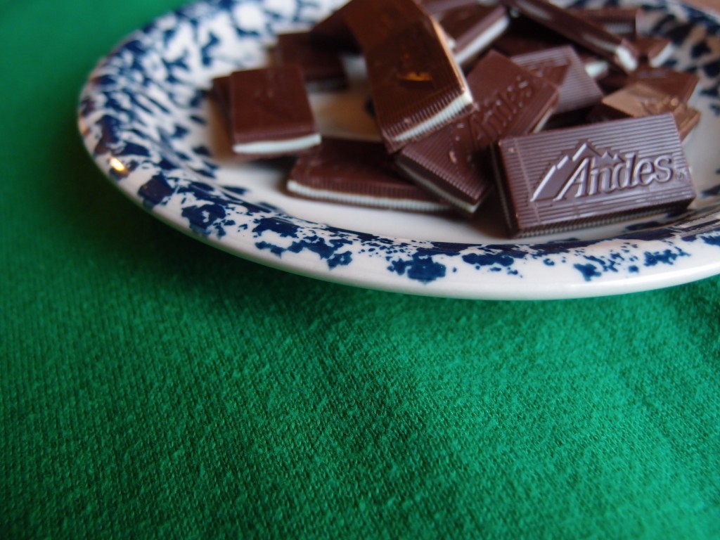 Andes Mint Guinness Brownies