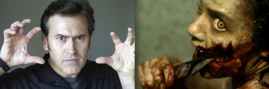 Bruce Campbell being campy and fun. - Evil Dead Reboot being campy and fun.