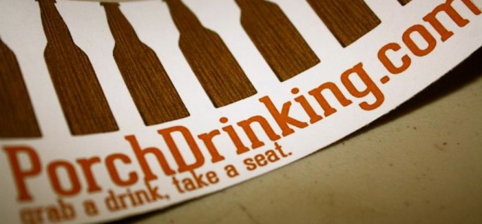 porchdrinking sticker