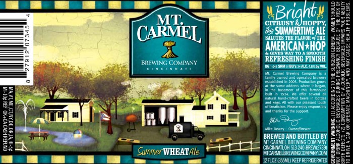 Mt. Carmel Brewing Company – Summer Wheat Ale