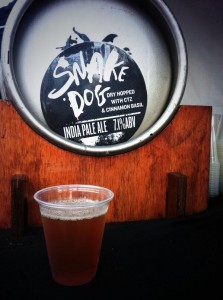 Snake Dog IPA with CTZ hops and cinnamon basil