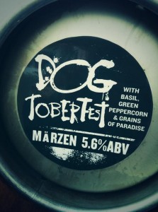 Dogtoberfest Marzen with basil, green peppercorn, and grains of paradise