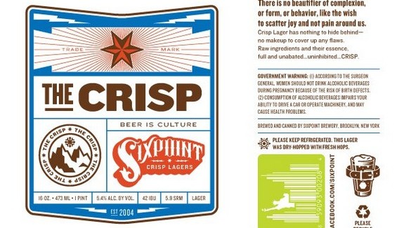 Sixpoint Brewing – The Crisp