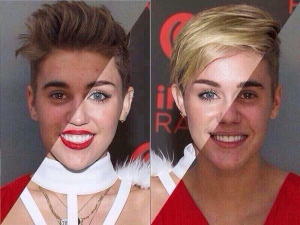 BieberMileyface