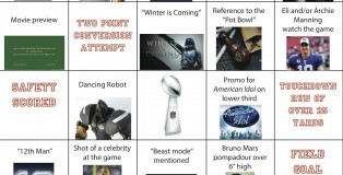 Super Bowl Bingo Card