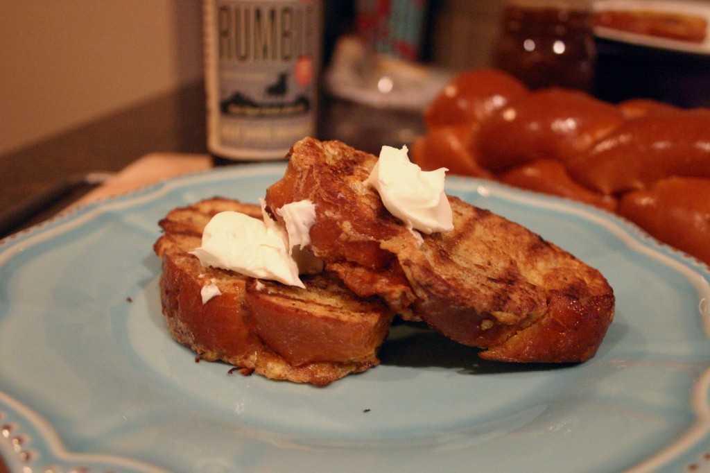 Grilled French Toast with Rumble Syrup