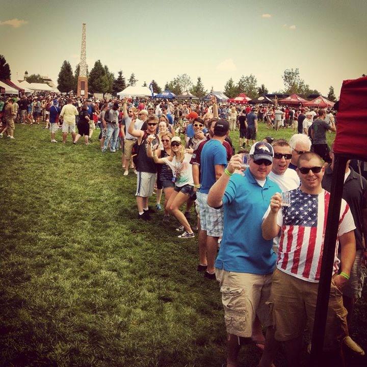 The view from Paradox- springs beer fest 2014 - dbb