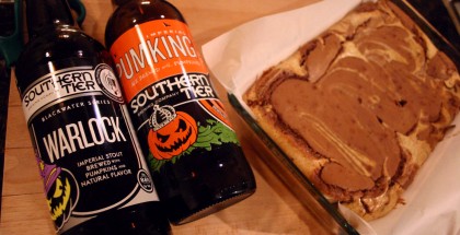 Southern Tier Pumpkin Cheesecake Brownies