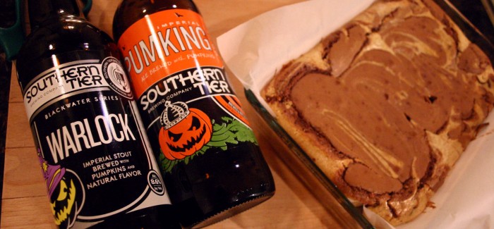 Southern Tier Pumpkin Cheesecake Brownies