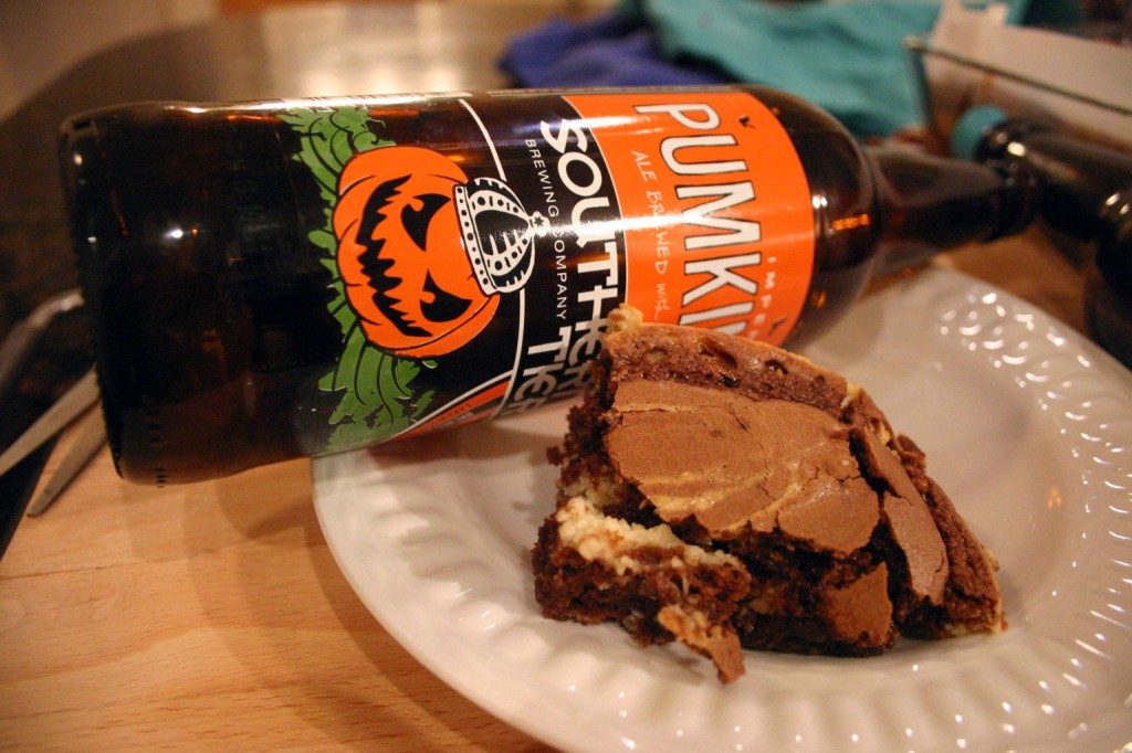 Southern Tier Pumpkin Cheesecake Brownies