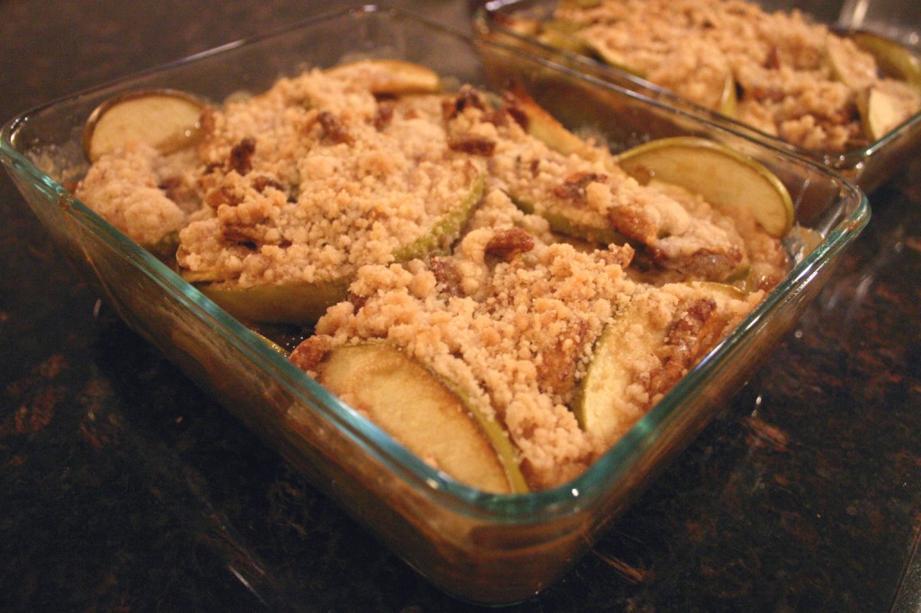 Drink and Spoon Pecan Caramel Apple Crisp