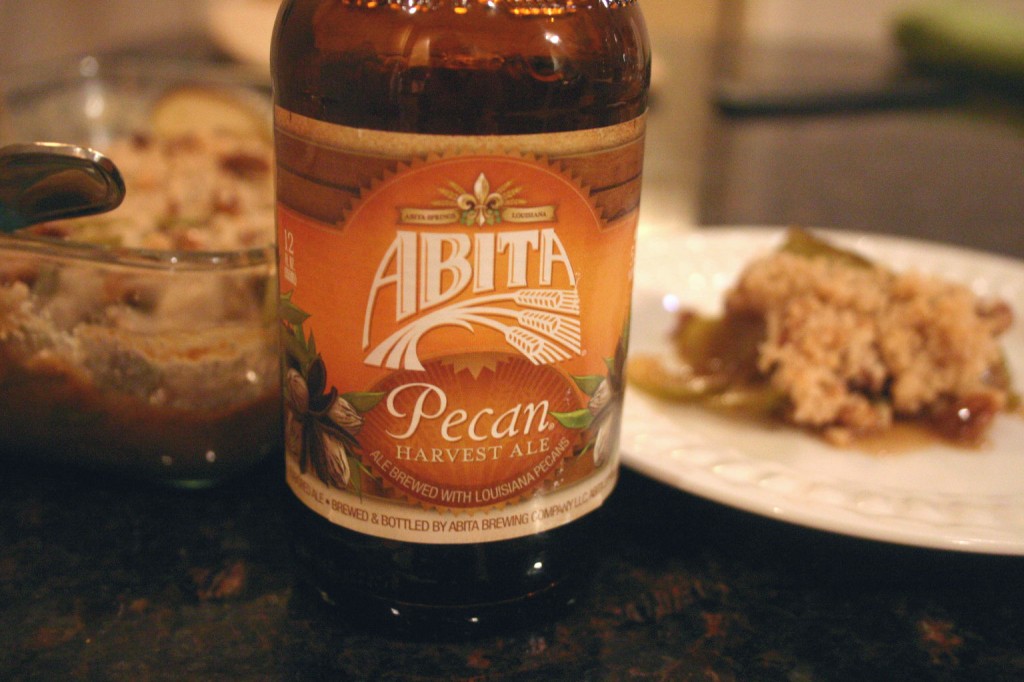 Drink and Spoon Pecan Caramel Apple Crisp