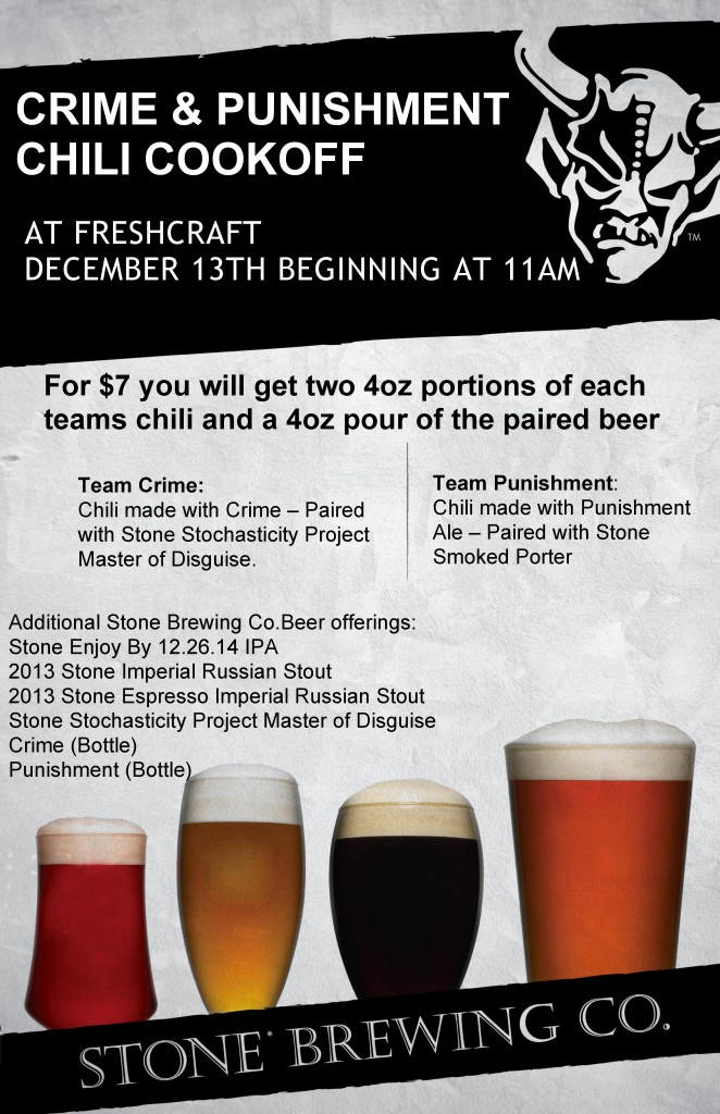 Crime & Punishment Chili Cook Off at Freshcraft - dbb 12-13-14