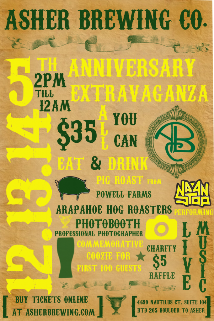 asher brewing - 5th anniversary party - dbb - 12-13-14