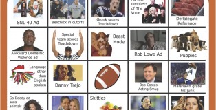 Super Bowl Bingo Board XLIX