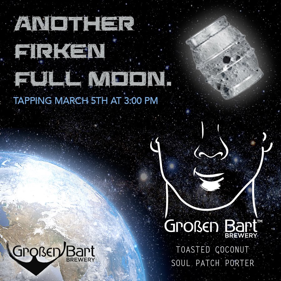 Großen Bart Brewery - full moon firkin tapping - dbb - 03-05-15