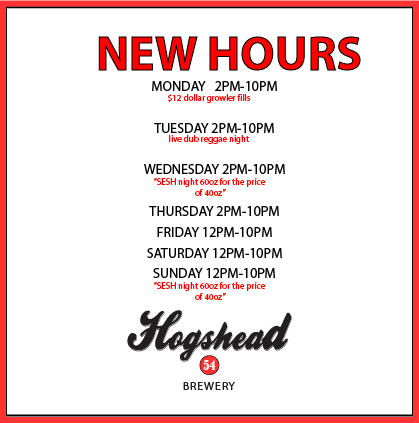 hogshead - new hours - dbb - 03-25-15