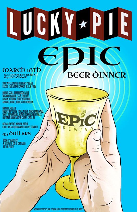 lucky pie - epic beer dinner - 03-18-15