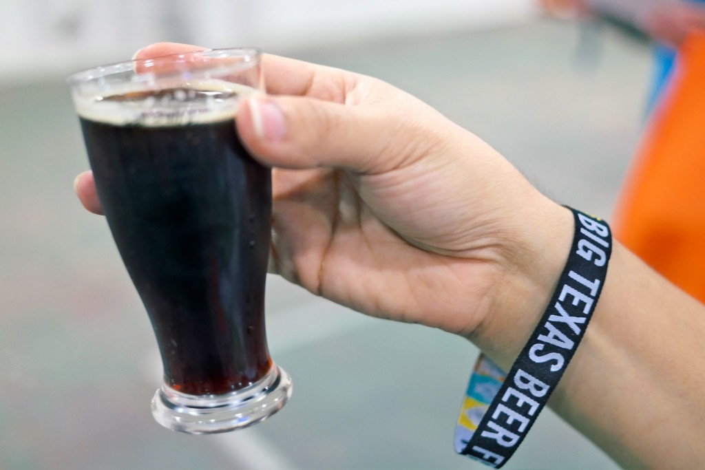 DEBC's Oak Cliff Coffee Ale firkin with rum-infused cinnamon sticks