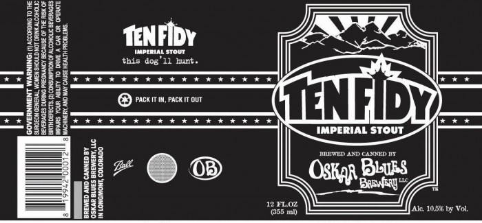 Oskar Blues Brewery | Bourbon Barrel Aged Ten Fidy