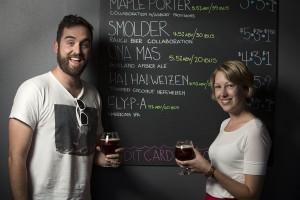 Andy Juett and Laura Decker. Photo by Brewtography Project