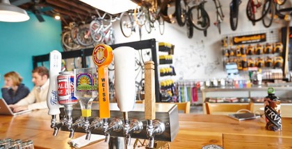 Denver Bicycle Cafe Charity Tap Handle