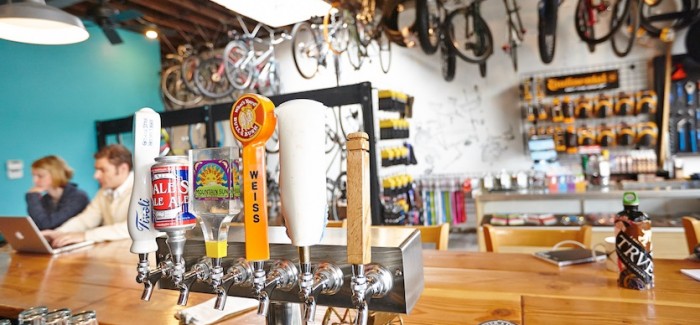 Denver Bicycle Cafe Charity Tap Handle