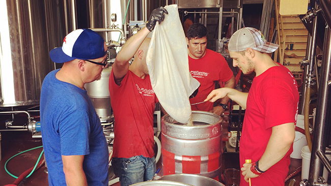 Behind the scenes at the Red Hare brew-off. (Courtesy: Red Hare Brewing Co.)