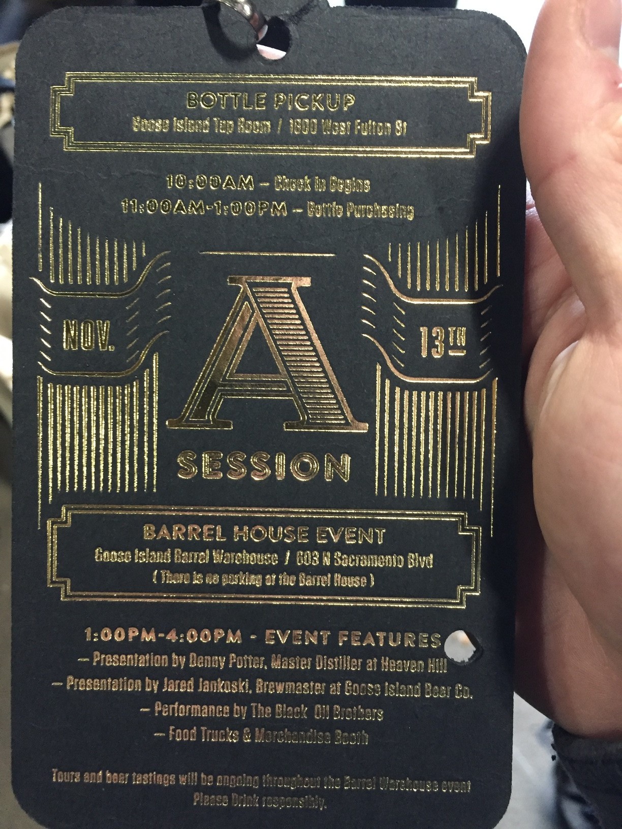 Back of the lanyard.