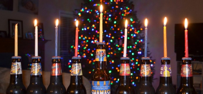 Beer Menorah