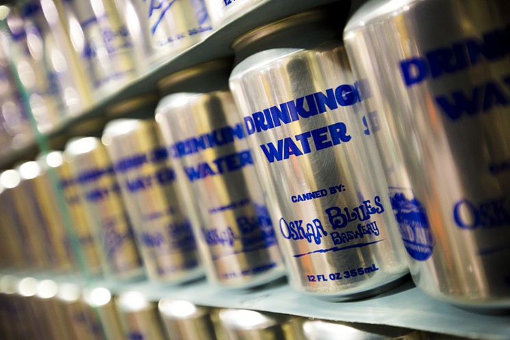 canned water oskar blues