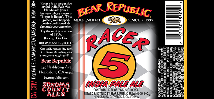 Bear Republic Beer Label