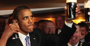 obama cheers beer