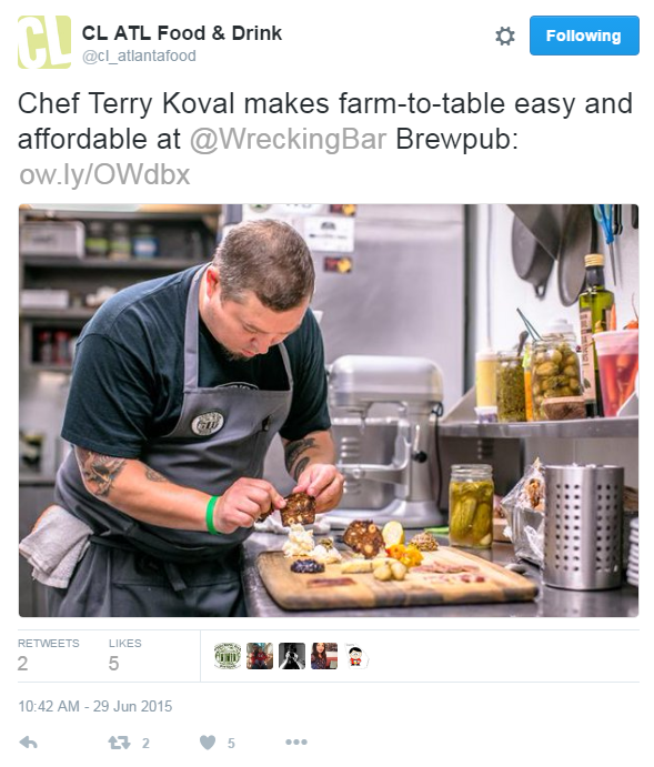 Wrecking Bar Chef Terry Koval