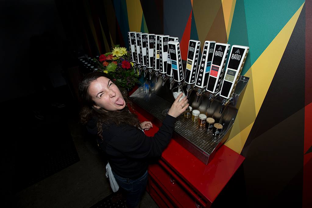 Taproom Employee, Lanie Novack, Photo Courtesy of Dustin Hall, The Brewtography Project.