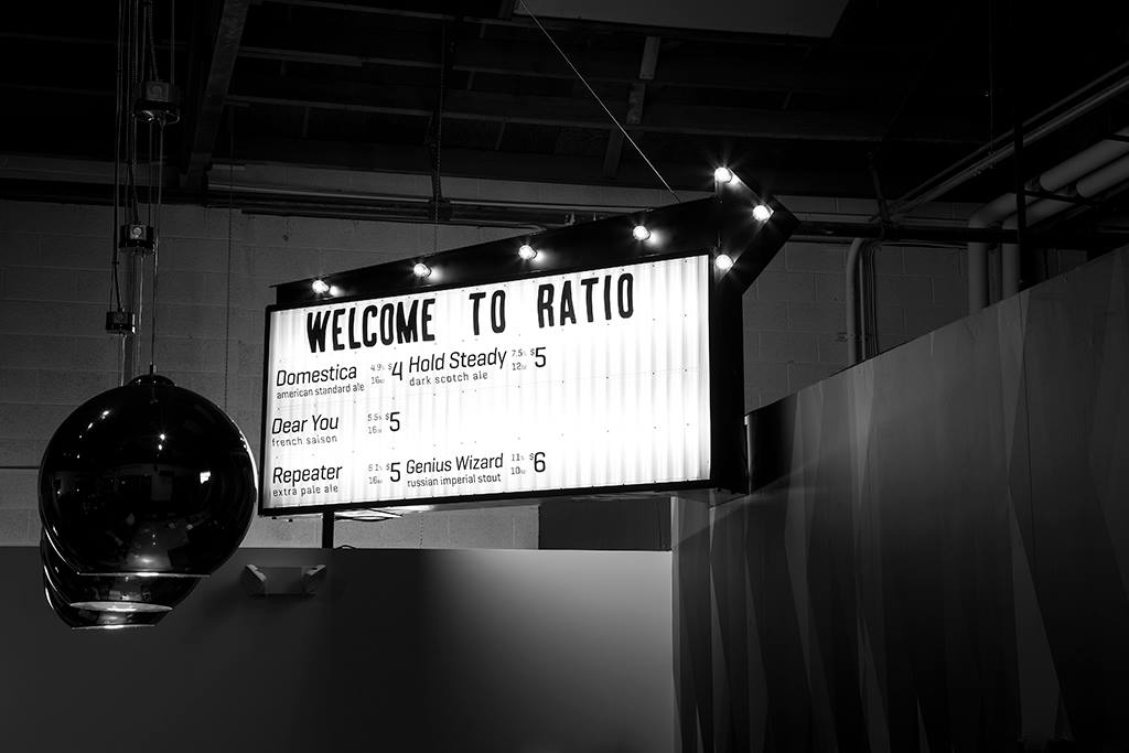 Ratio Beerworks Menu