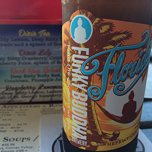 Funky Buddha Floridian Hefeweizen is a flagship, year-round offering from the Oakland Park, Florida, brewery.