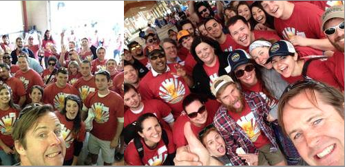 Selfies taken by Aaron Ludwig of the Rocktown Volunteer Staff 2014!