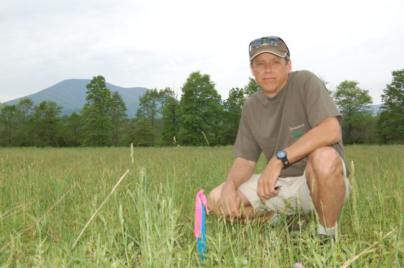 Founder Steve Crandall in May 2006 at future site of Devils Backbone Brewery.