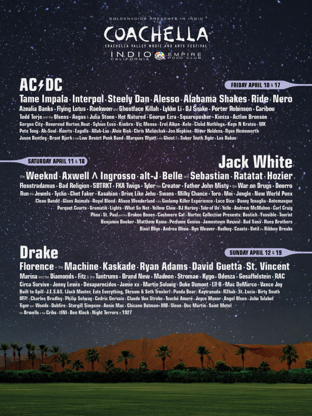 Coachella 2015 Lineup Poster