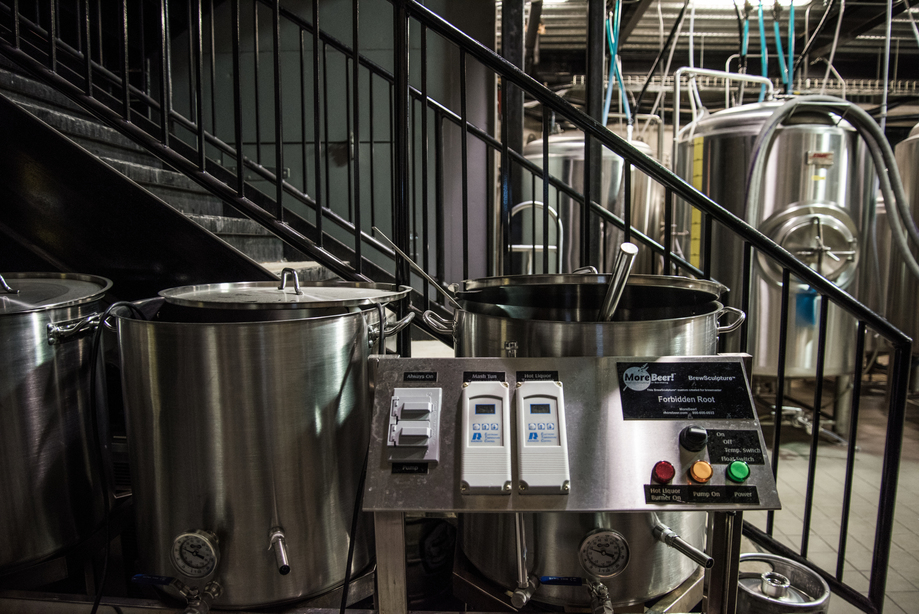 Pichman's brewing equipment he first used. Photo by Eric Dirksen.