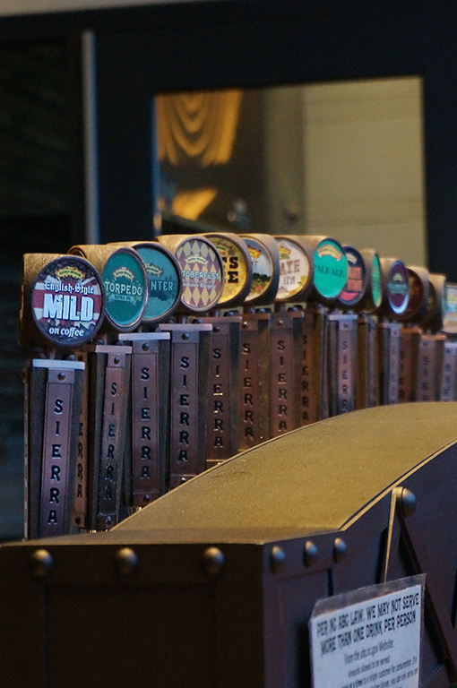 Beer taps 2 at Sierra Nevada Brewing Co.