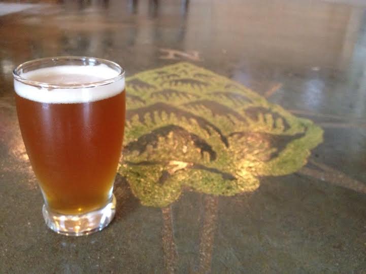 Beer with floor logo