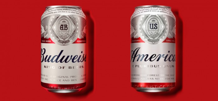 budweiser america label