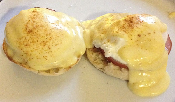 eggs benedict on a plate