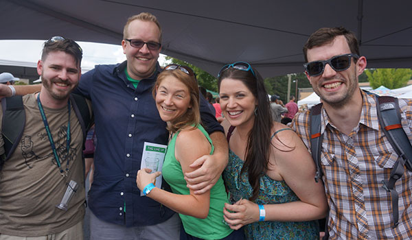 group photo of porch drinking southeast at beer festival