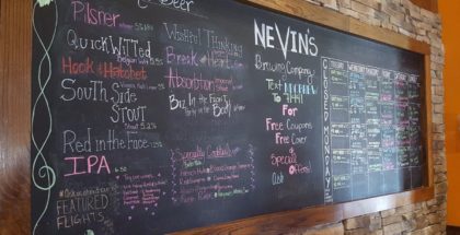 Nevin's Brewing Company Beer Menu