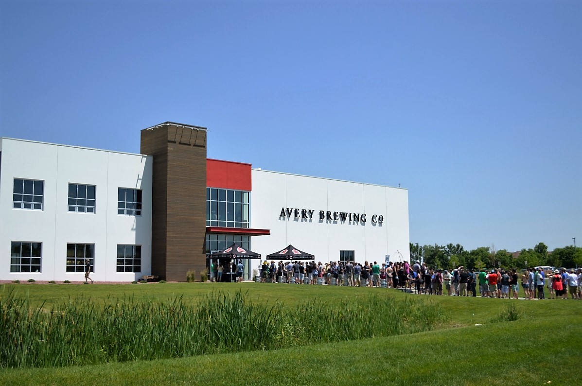 The sour beer drinking masses lining up outside Avery to get into SourFest.