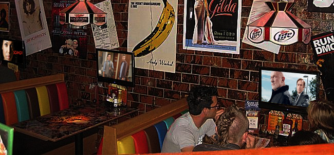 Barney's Beanery in Burbank should be the example: individual TVs in a bar booth are the future