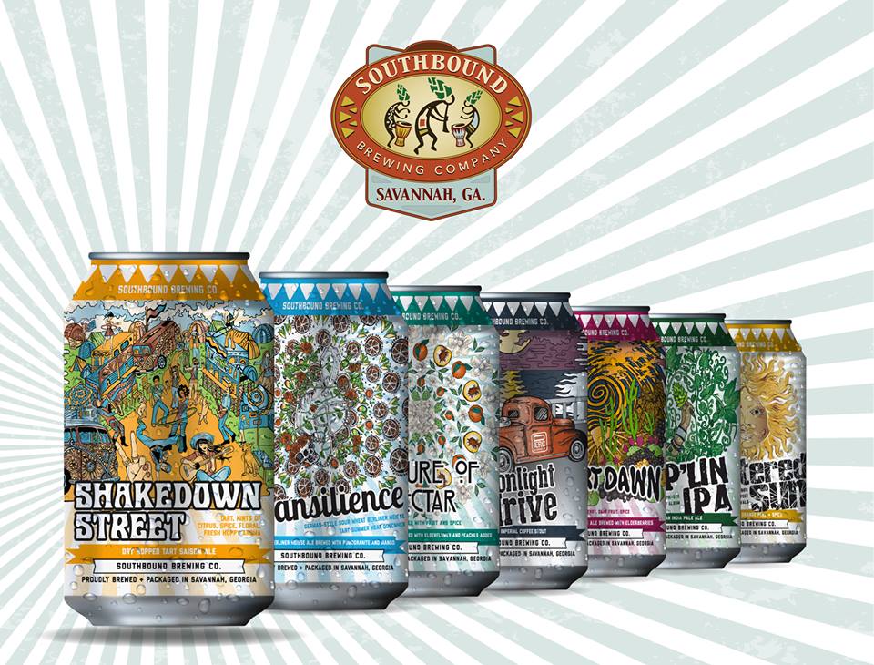 Southbound Brewing Co. canned beer line